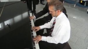 Dapper Dan and Brian Howerton on the keys in Lemgo, Germany