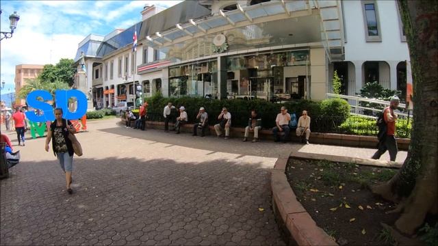 Walking through  Downtown San Jose,   Costa Rica in 4K 60 fps