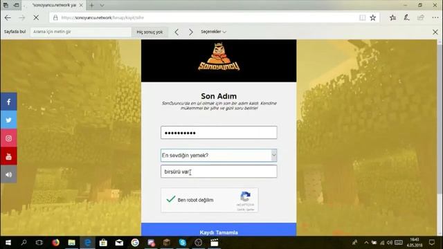 Minecraft Son Oyuncu İndirme/ Kayıt Olma смотреть онлайн
