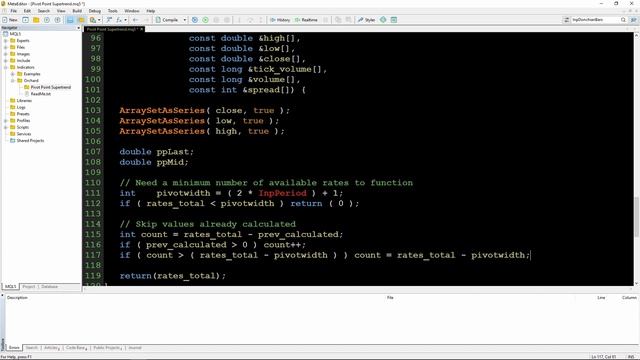 Pivot Point Supertrend - MQL5 Code