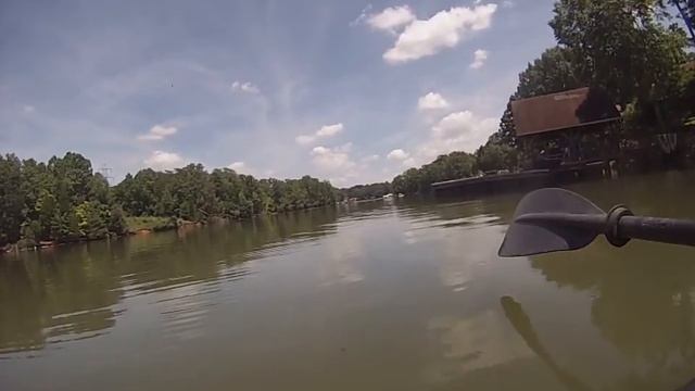 Kayak Fishing Mini Sleigh Ride with a Catfish on Ultralight tackle смотреть онлайн