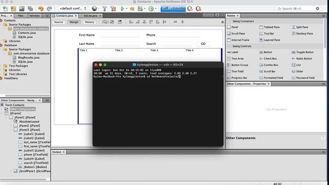 Java | Playing In Netbeans | Create Database and Display in JTable смотреть онлайн