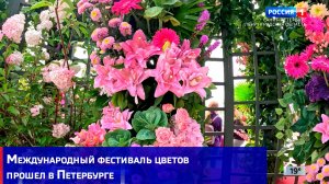 Международный фестиваль цветов прошел в Петербурге