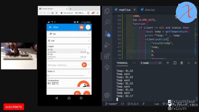 41 Sistema IoT - Sensor de Temperatura con MQTT #nodemcu #esp8266 #lua #iot #esplorer смотреть онлайн