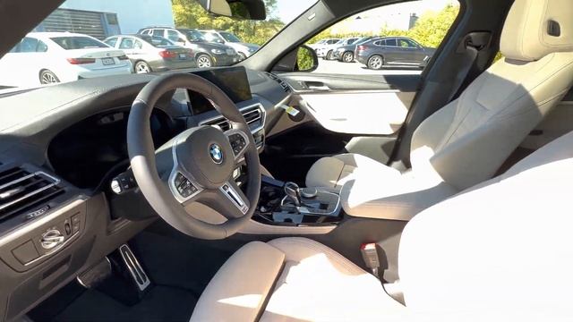 2023 BMW X4 M40i Brooklyn Grey on Oyster Vernsaca Leather Video Walk Around in 4k смотреть онлайн