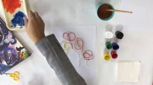 Ниткография. Мастер класс - Букет цветов.