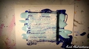 Abstract Acrylic Fluid Painting | Blue Ice