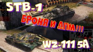 WZ-111 5A и STB-1, броня и дпм!!