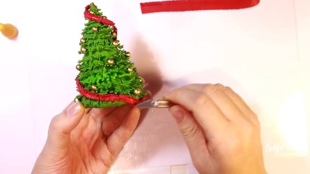 Новогодняя ёлочка ❄  ПОЛИМЕРНАЯ ГЛИНА ❄ мастер-класс