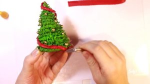 Новогодняя ёлочка ❄  ПОЛИМЕРНАЯ ГЛИНА ❄ мастер-класс