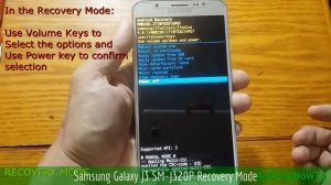 Samsung Galaxy J3 SM-J320P Recovery Mode
