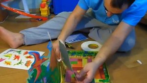 Рубрика поиграем  Обзор настольной детской игры Динозаврики