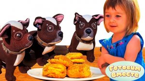 Маша Капуки Кануки, Бьянка и Шоколадка готовят ТВОРОЖНОЕ ПЕЧЕНЬЕ — Готовим вместе с детьми