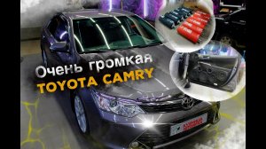 Очень громкий проект в Toyota Camry. Переделка дверных карт и мощный сабвуфер в багажник.