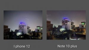 i phone 12 vs Note 10 plus camera 📷 Comparison...shocking result 🤩..