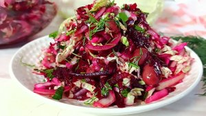 Салат с красной ФАСОЛЬЮ и ПЕКИНСКОЙ КАПУСТЫ. Вкусный рецепт из простых продуктов!