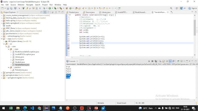 Relational Operator in Java | Operators