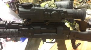 Цифровой прицел Pulsar Digisight ULTRA N355 на боковом кронштейне SAG AK