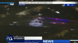 CHP chases stolen big rig across Southern California