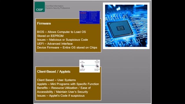 CISSP #68 - Domain 3 - Firmware & Applets смотреть онлайн
