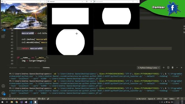 Introducción a OpenCV 07: Creación de máscaras ?, operacion BITWISE y uso con imágenes ? смотреть онлайн