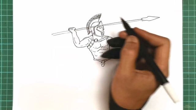 How to Draw Ancient Greek Warrior смотреть онлайн