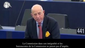 Un député balance la vérité au Parlement européen