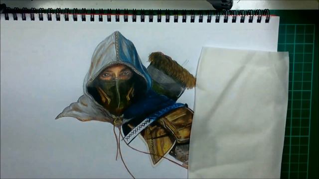 Skyrim The thief - Time Lapse Drawing смотреть онлайн