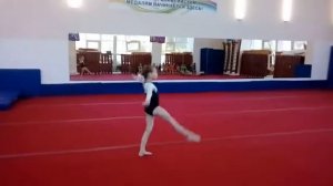 Спортивная гимнастика .Вольные 1 юношеский разряд Катя Полякова