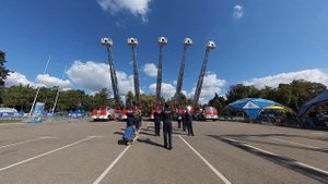МУФ 2023 Лужники. Выступление пожарных. Танец лестниц.