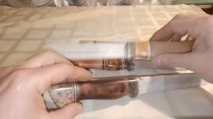 подгонка ручек ножей 4.