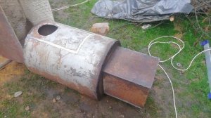Котёл в баню своими руками из 500 трубы ???Boiler in the bath with your own hands from 500 pipes???