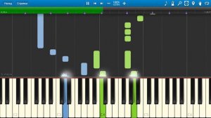ВИА Песняры - Беловежская пуща (на пианино Synthesia cover)