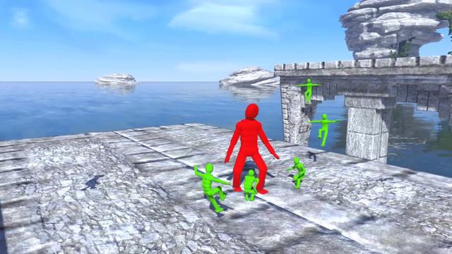 NPC Wars on Platforms with Active Ragdoll Physics! смотреть онлайн