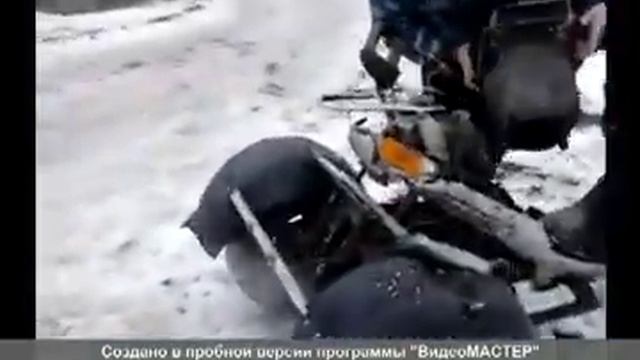 мой скутерок Трицикл,Вездеход))самодельный трёхколёсный скутер смотреть онлайн