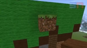 [Minecraft Tutorial] How to make a grass dirt block 16x bigger