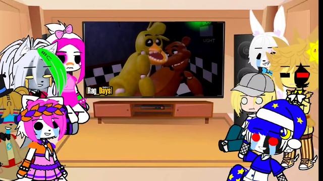 ?РЕАКЦИЯ ПЕРСОНАЖЕЙ ФНАФ 9 НА Rag Days Animation + персонаж автора? (простите за отсутствие)