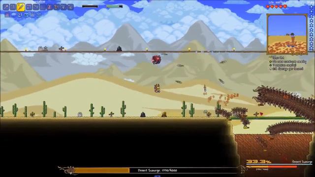 Terraria Calamity Nohit: Desert Scourge Rematch смотреть онлайн