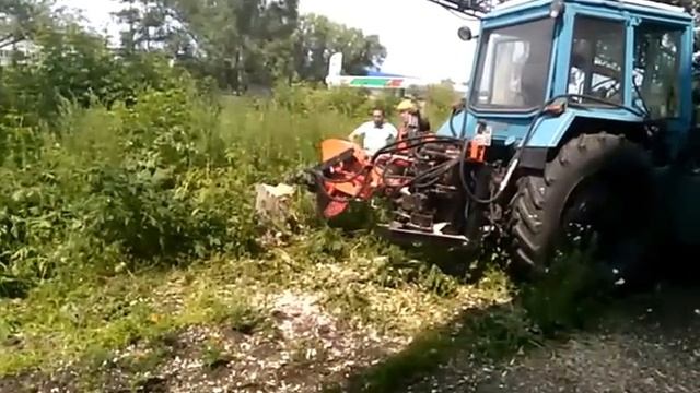 72 Измельчитель пней дисковый на МТЗ / Chopper смотреть онлайн