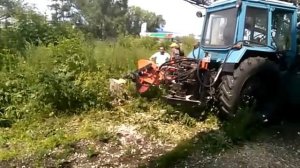 72 Измельчитель пней дисковый на МТЗ / Chopper