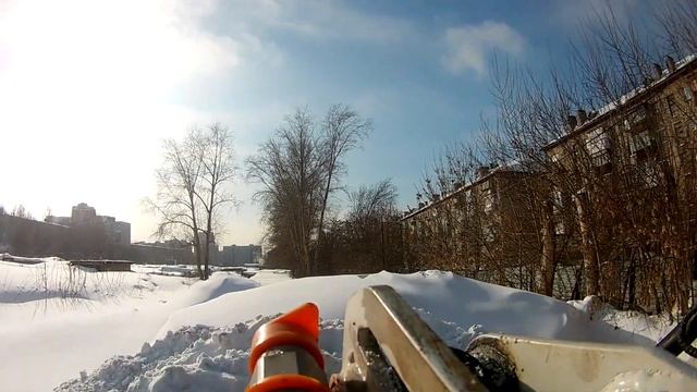 Небольшой заказ уборка снега , мини погрузчик. Новосибирск. смотреть онлайн