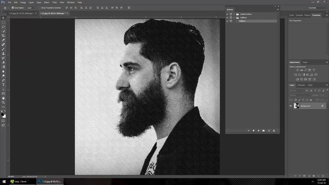 Halftone Pattern Effect | Halftone Effect in Photoshop смотреть онлайн