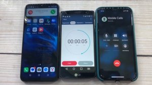 Incoming and Outgoing Call Tecno Spark 7 vs LG G4S vs iPhone 11/  Crazy Alarm, Timer Calls