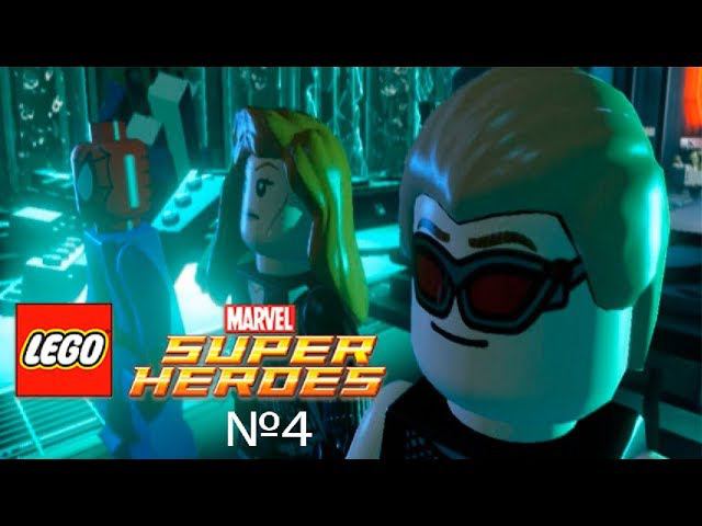 Lego Marvel Super Heroes №4:Черная вдова соколиный глаз и человек паук против гоблина и венома