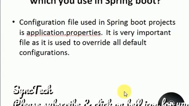 Spring Boot Interview Questions || SyncTech