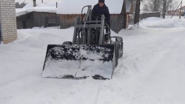 Самодельный дизельный погрузчик