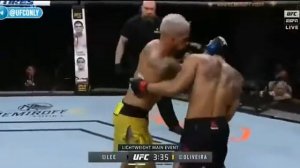 Кевин ли VS Чарльз Оливейра ПОЛНЫЙ БОЙ