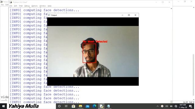 Face Mask detection using Image processing, Deep Neural Network (DNN) and OpenCV python