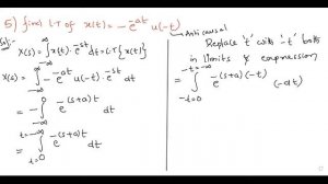 UNIT 4# Lecture 3: Laplace Transform