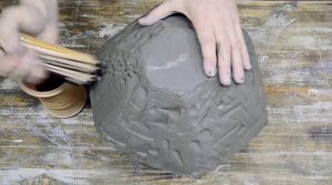 Брутальная миска из шамота. Легко и просто!